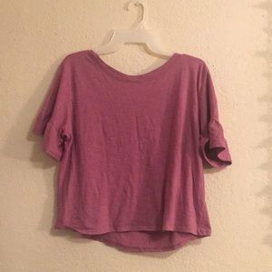 Pink crop tee